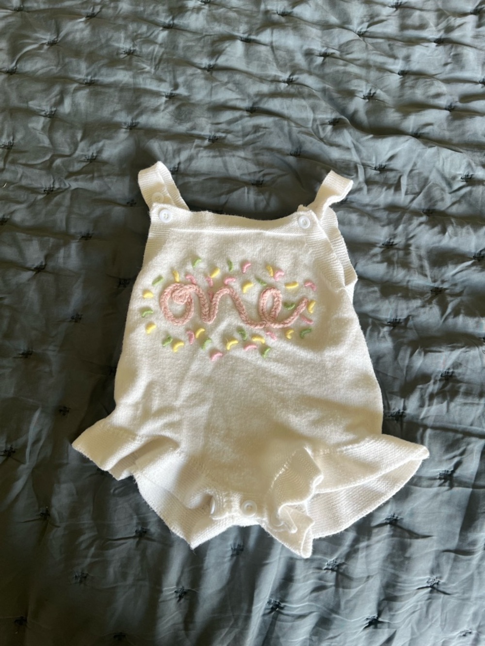 Baby girl “ONE” romper-Size 12-18 months